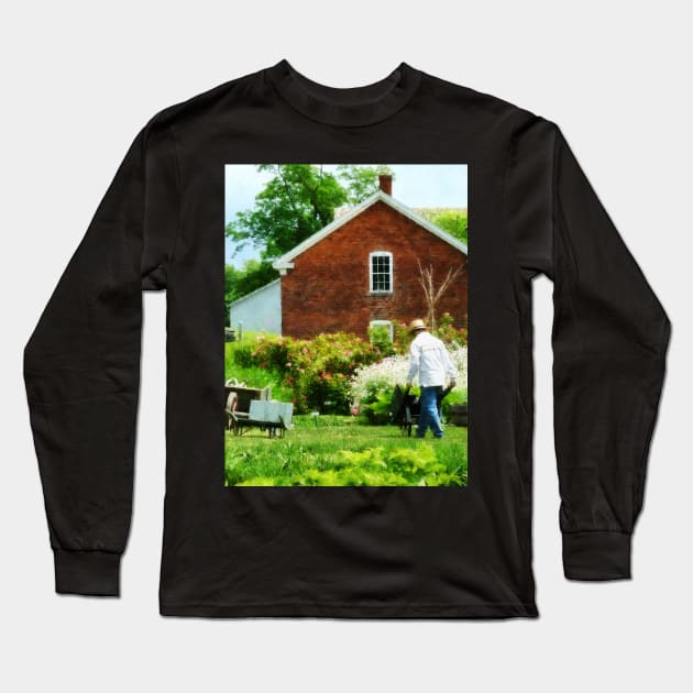 Farms - Working on the Farm Long Sleeve T-Shirt by SusanSavad